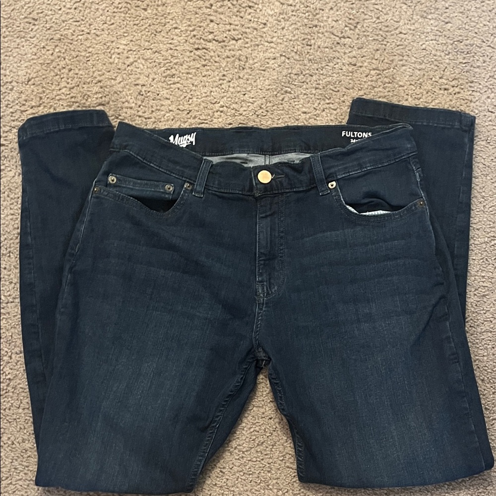 Mugsy Dark Wash Straight Leg Jeans